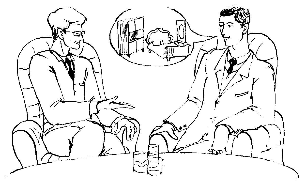 Two men having a conversation