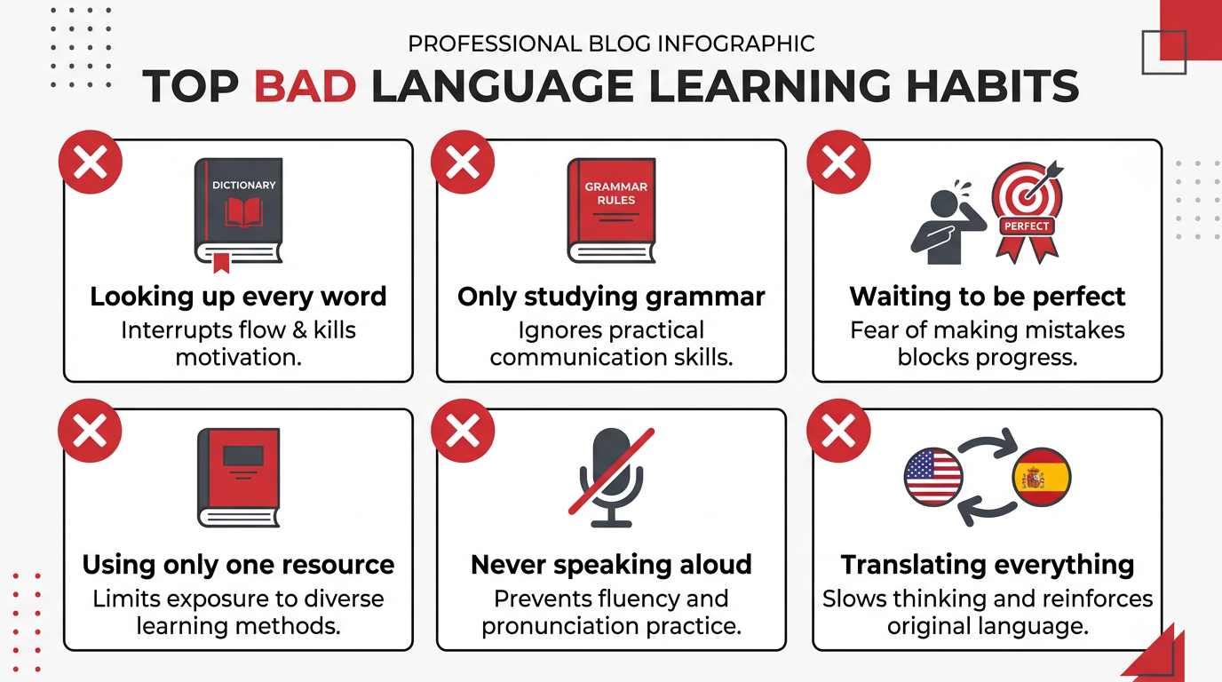 Top Bad Language Learning Habits