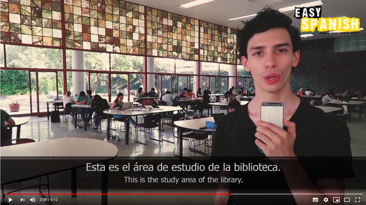 super easy spanish - biblioteca