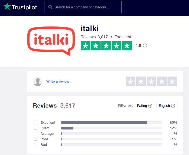 italki trustpilot